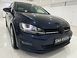 Volkswagen Golf A7 1.4 TSI HID Sunroof 2015 Blue Pushstart Android Player